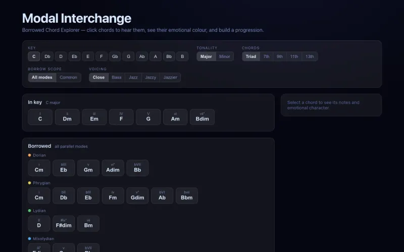 Modal Interchange screenshot